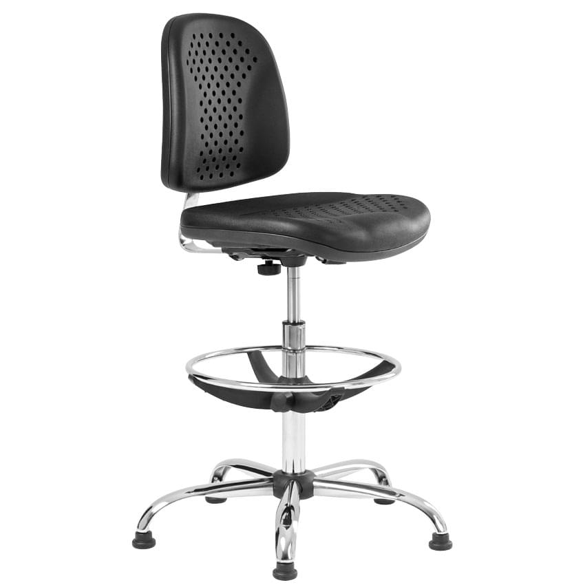 Siège technique polyuréthane respirant avec repose-pieds