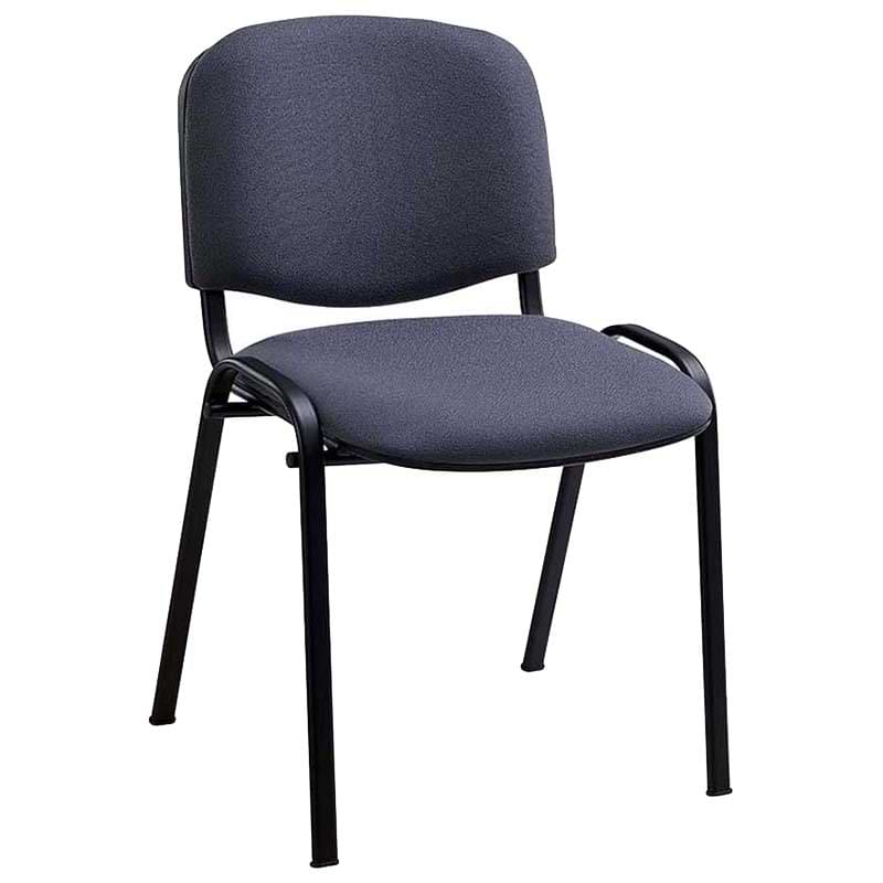 Chaise empilable tissu Mike - Gris