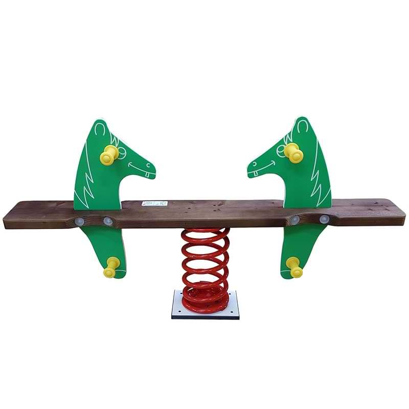 Balançoire à ressort 2 places - Figurine Cheval