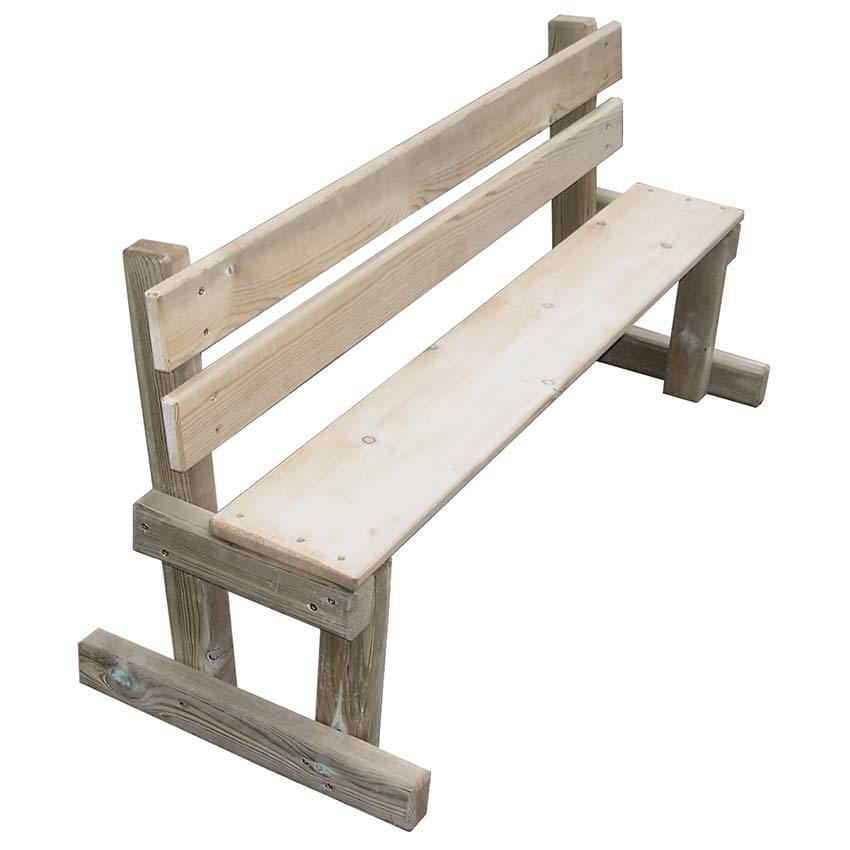 Banc bois autoclave modèle enfant - L. 150 cm