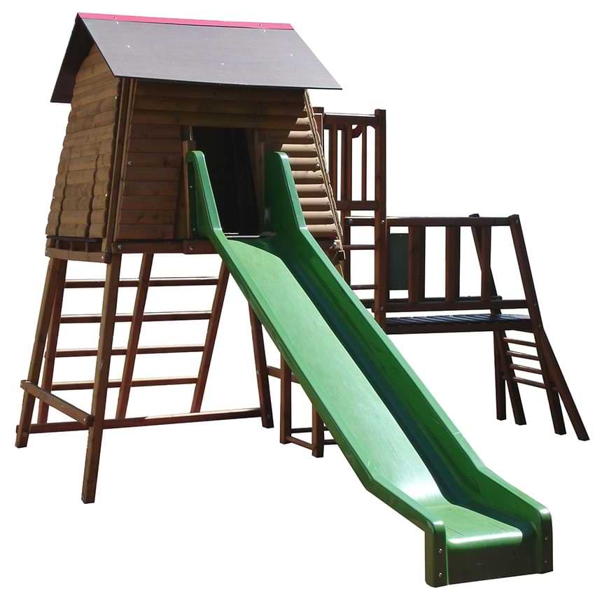 Jeu enfant la cabane du trappeur - Marron