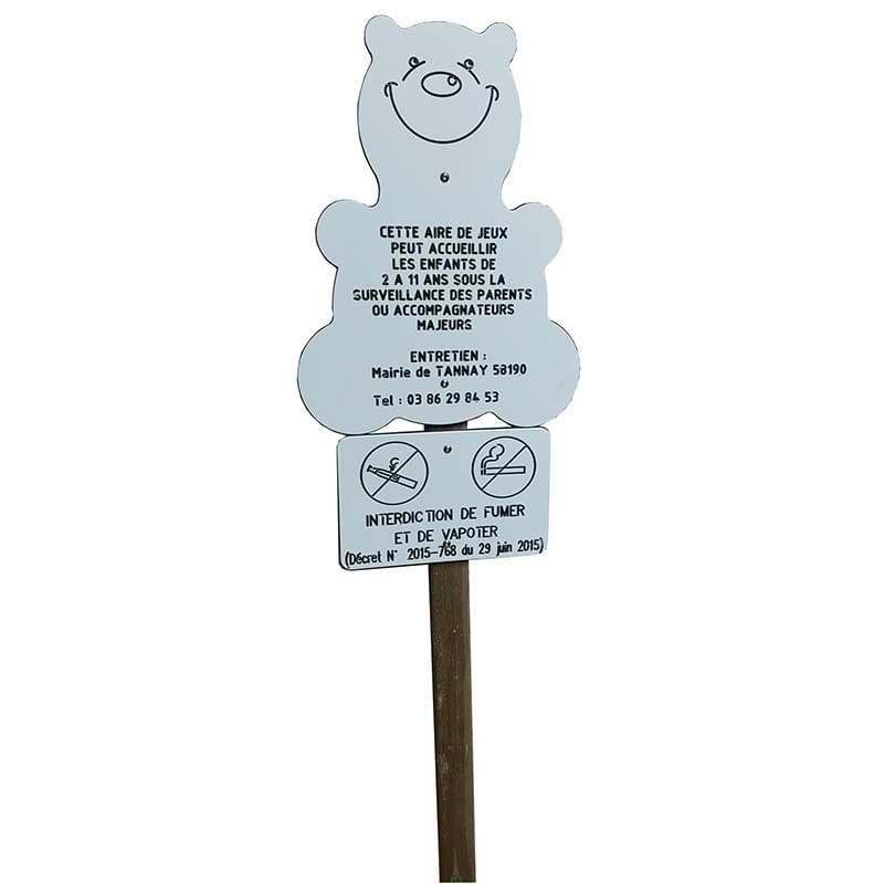 Pack panneau aire de jeux + Interdit de fumer