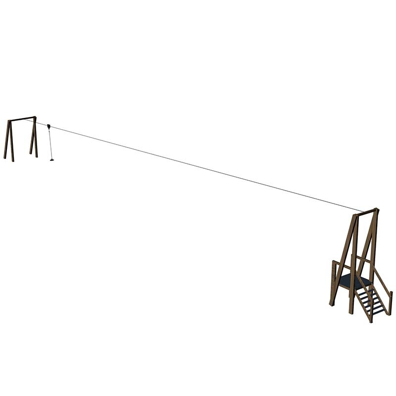 Grande tyrolienne extrême - 25 m