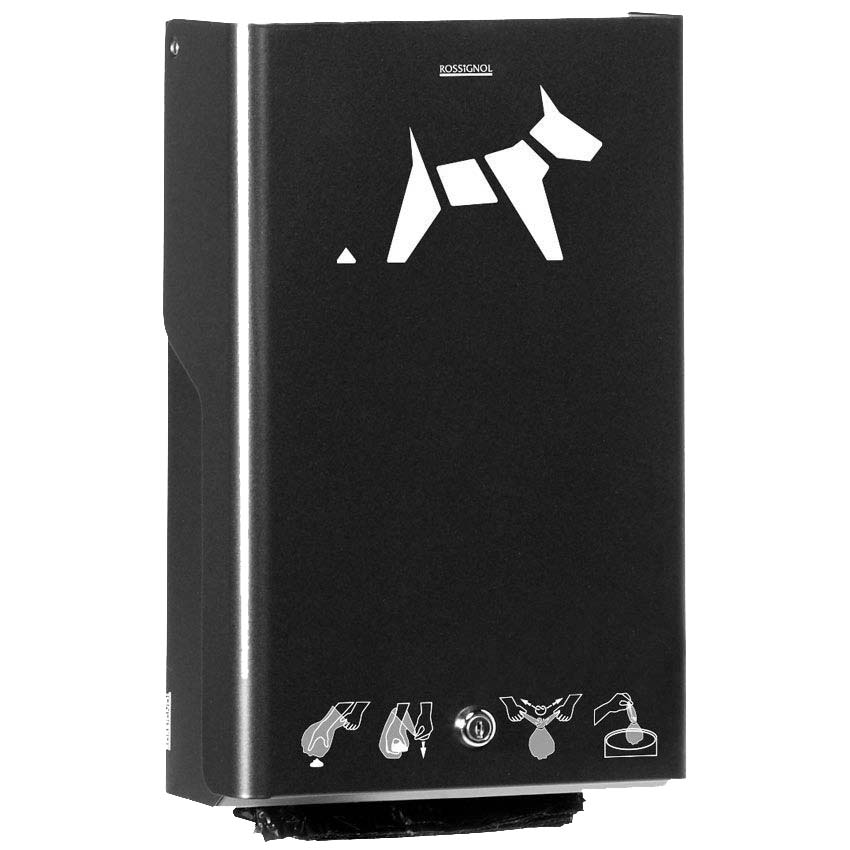 Distributeur de sachets hygiène canine - Gris manganèse