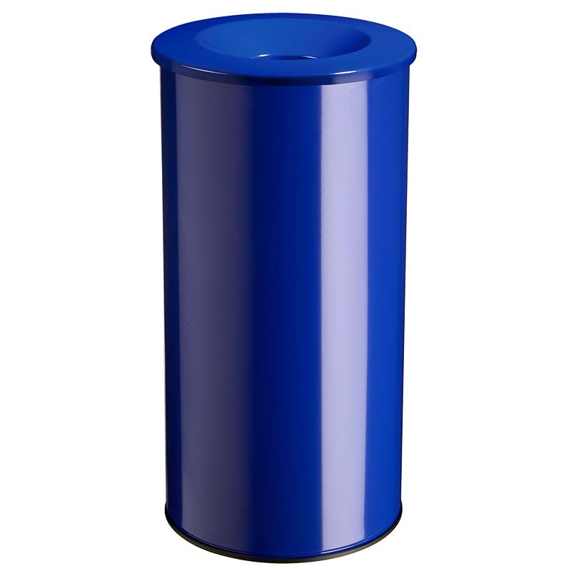 Poubelle anti-feu Néo 50L - Bleu RAL 5002