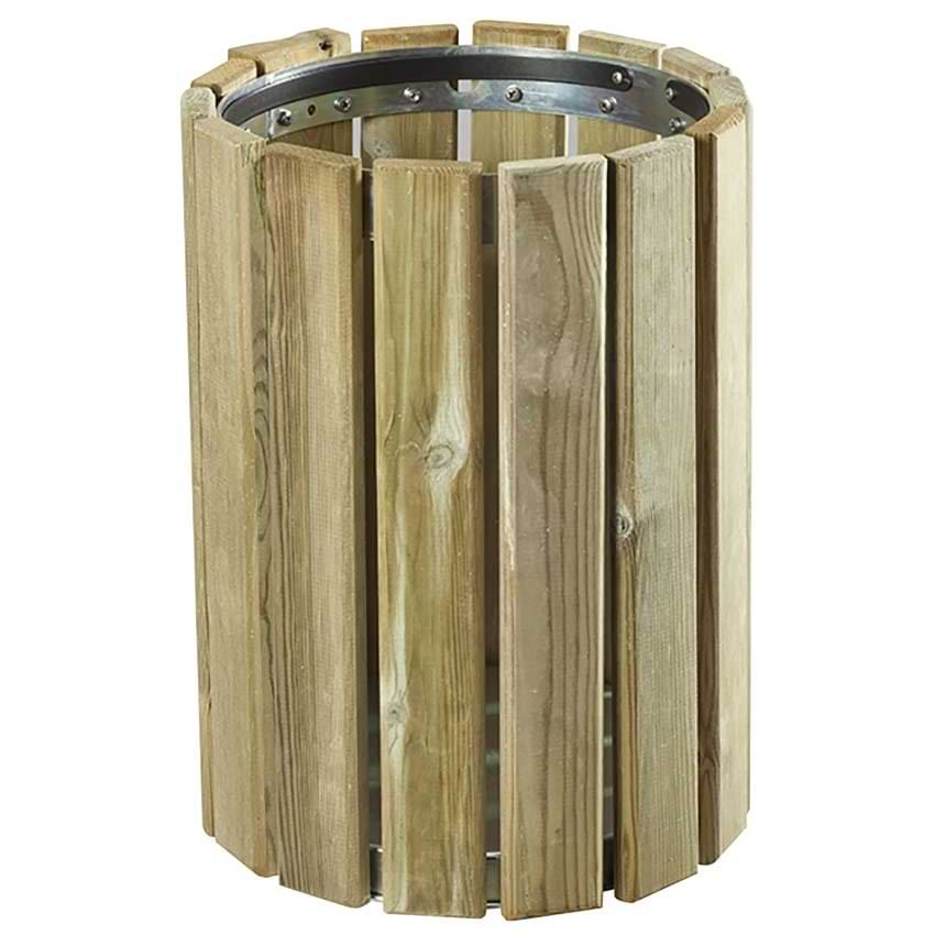 Corbeille bois autoclave classe 4 - 20L