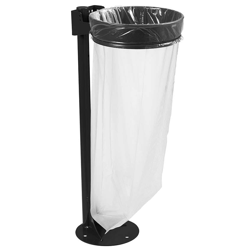 Support sac 110L sur pied avec platine - Sans couvercle - Gris manganèse