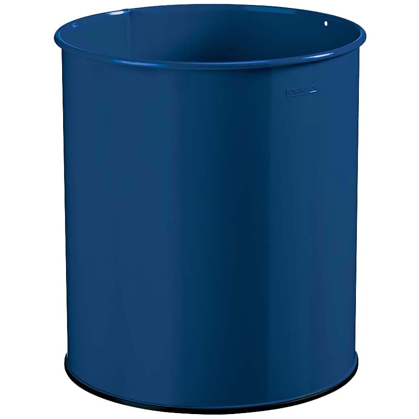 Corbeille à papier métal 30L - Bleu RAL 5001