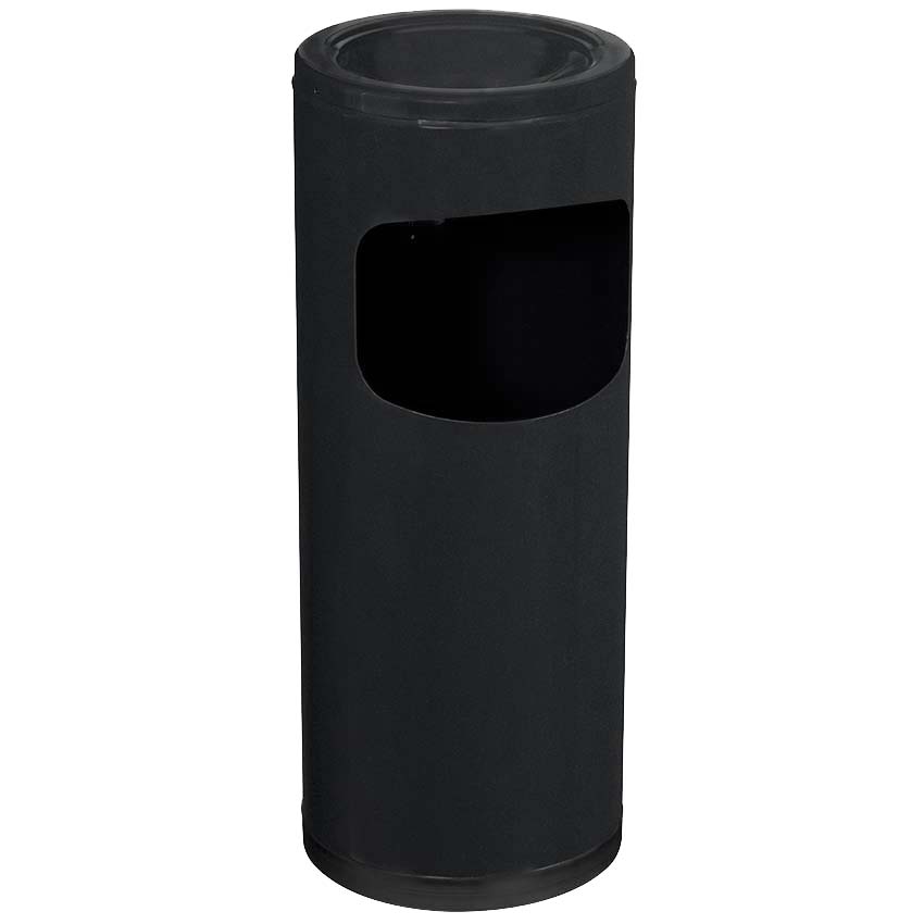 Cendrier-corbeille à poser tête étouffoir - Gris manganèse