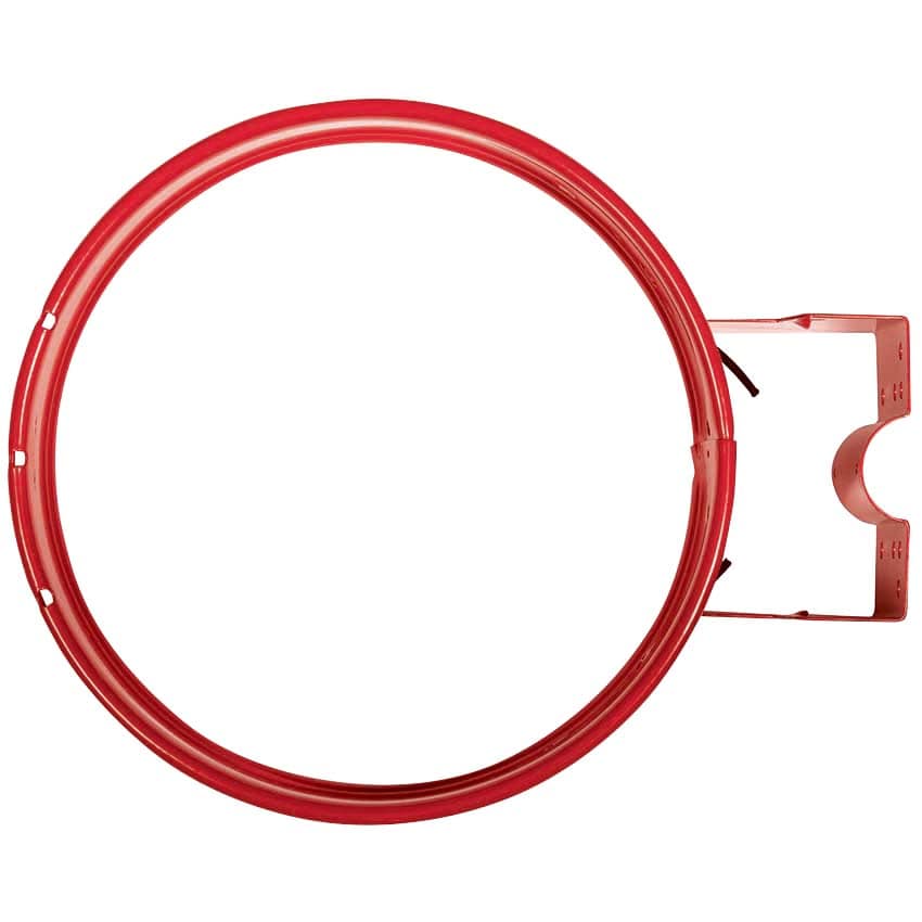 Collecteur porte-sac mural extérieur - Rouge RAL 3020