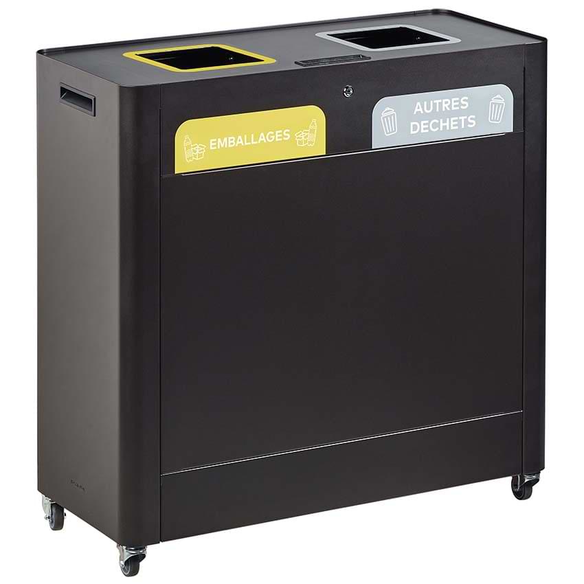 Meuble tri-sélectif 2 X 60L - Version carénée