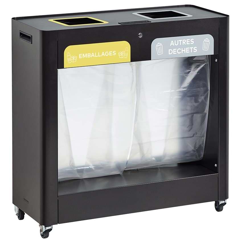 Meuble tri-sélectif 2 X 110L - Version Vigipirate
