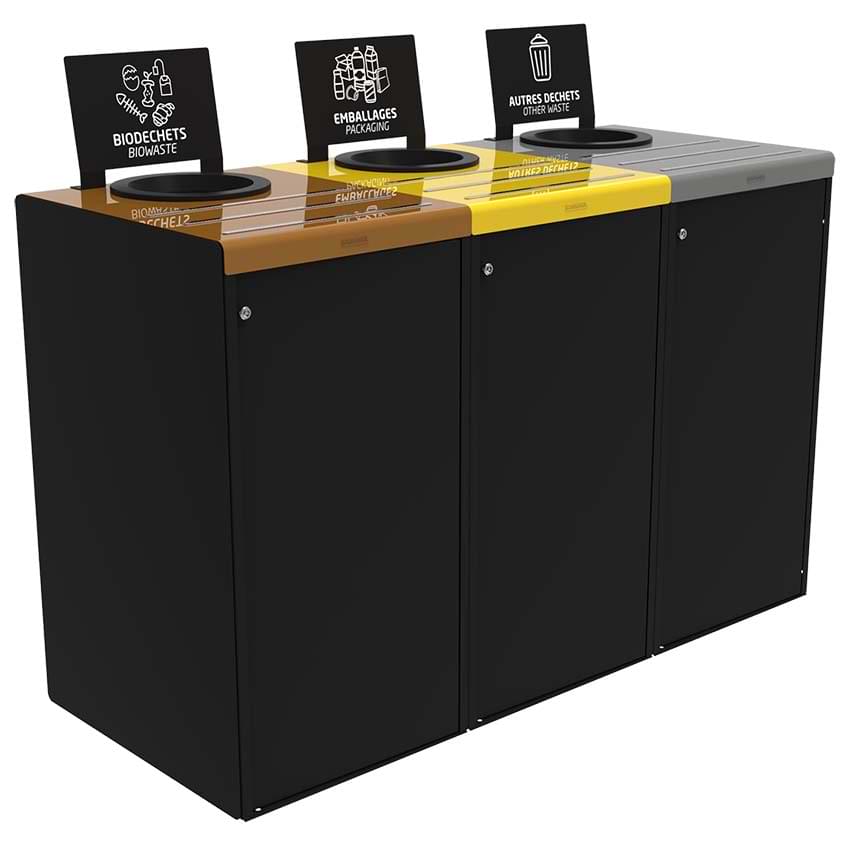 Kit 3 meubles tri-sélectif adulte - 3 X 110L