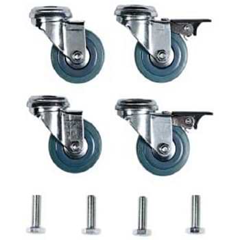 Kit 4 roulettes (pour 1 borne)