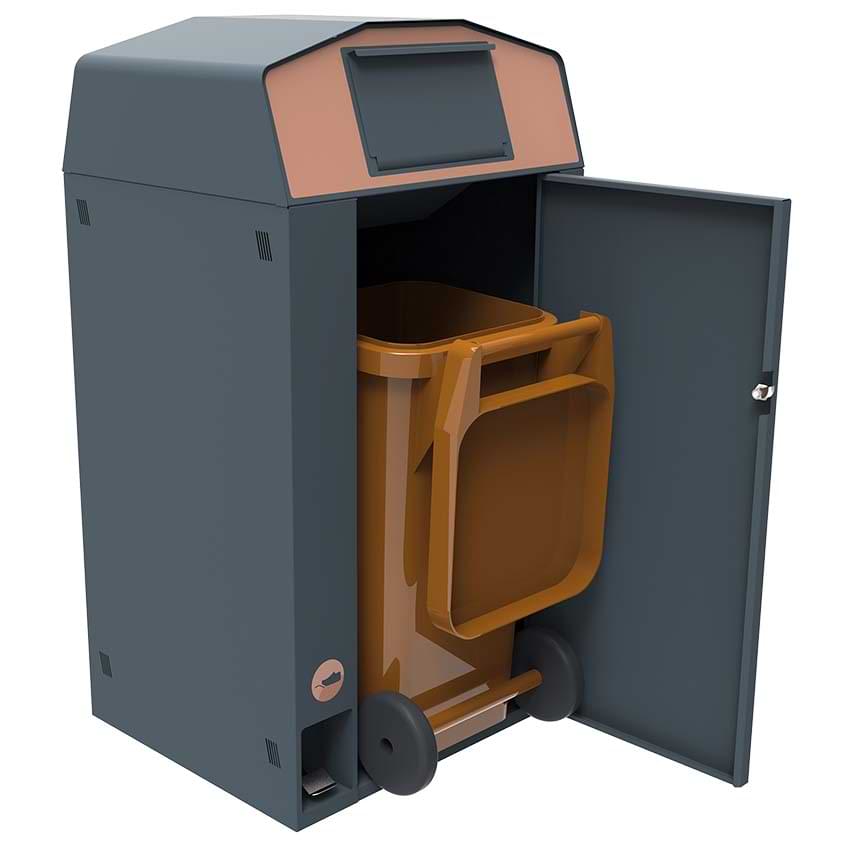 Point de collecte biodéchets - 1 bac 120L