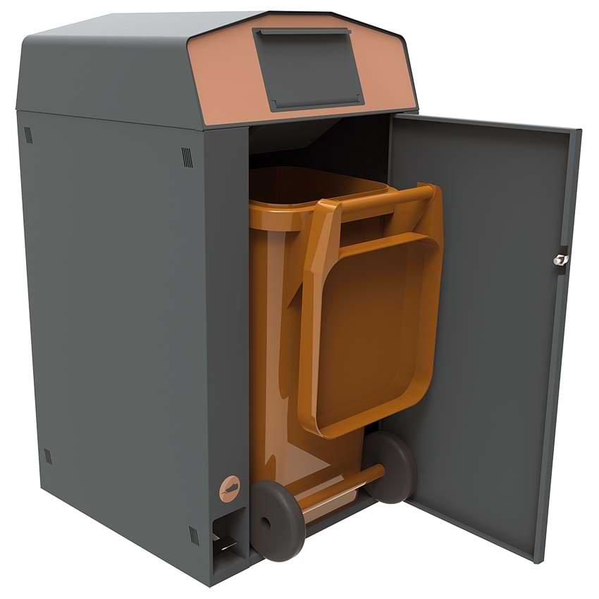 Point de collecte biodéchets - 1 bac 240L