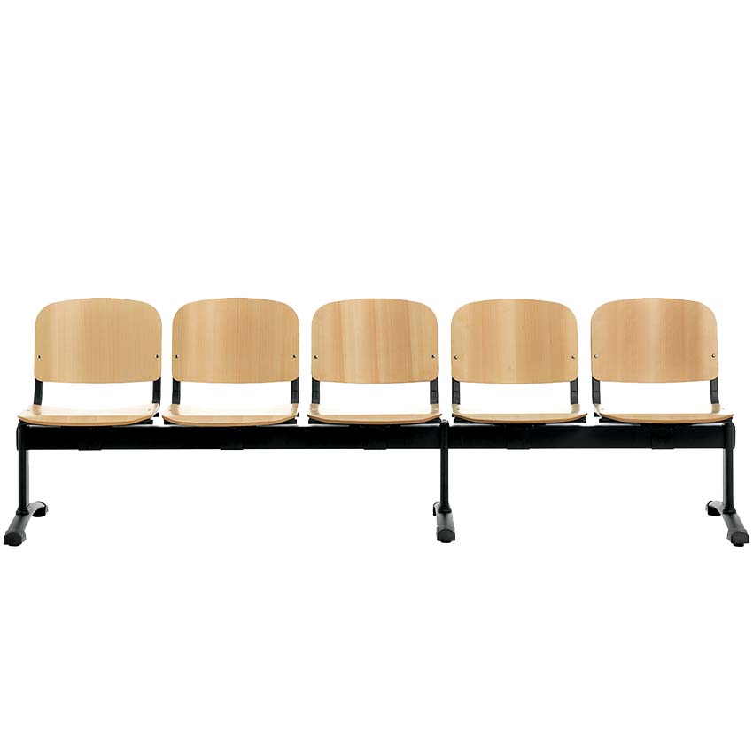 Sièges sur poutre bois - 5 places