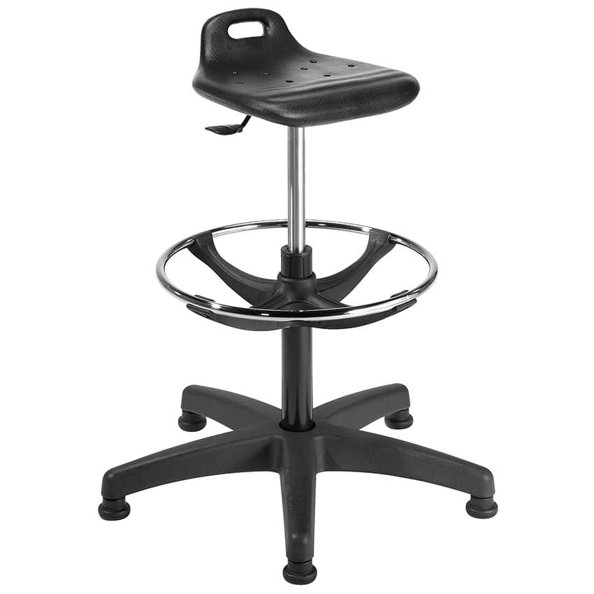 Siège assis-debout Slim sur patins avec repose-pieds