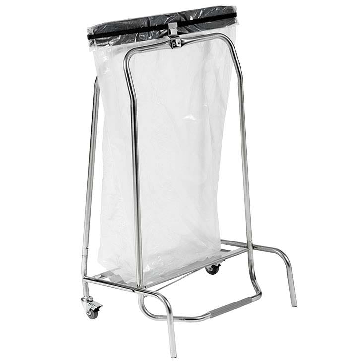 Support sac mobile à clapet - Fermeture hermétique 110L