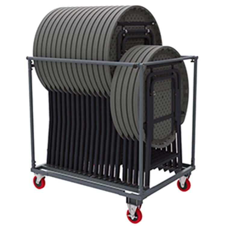 Chariot transport tables Cocktail - Capacité 20 tables