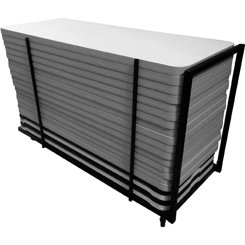 Chariot transport de tables pliantes (rectangulaire et ronde)