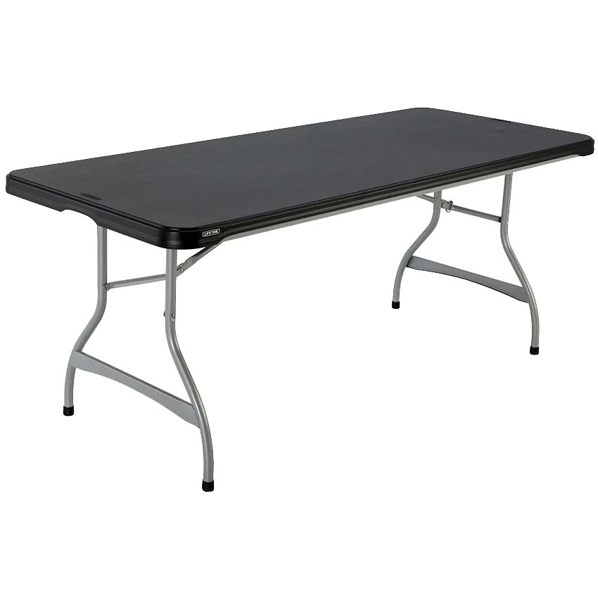 Table pliante empilable Lifetime Pro 183 X 76 cm - Noir