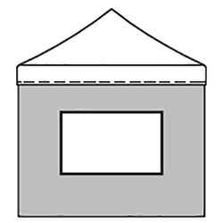 Mur PVC avec ouverture - 3 m