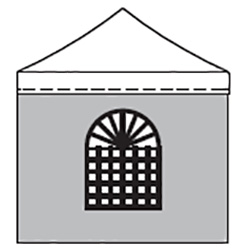 Mur PVC avec fenêtre - 3 m