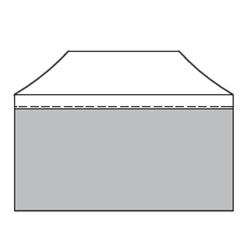 Mur PVC plein - 4,5 m