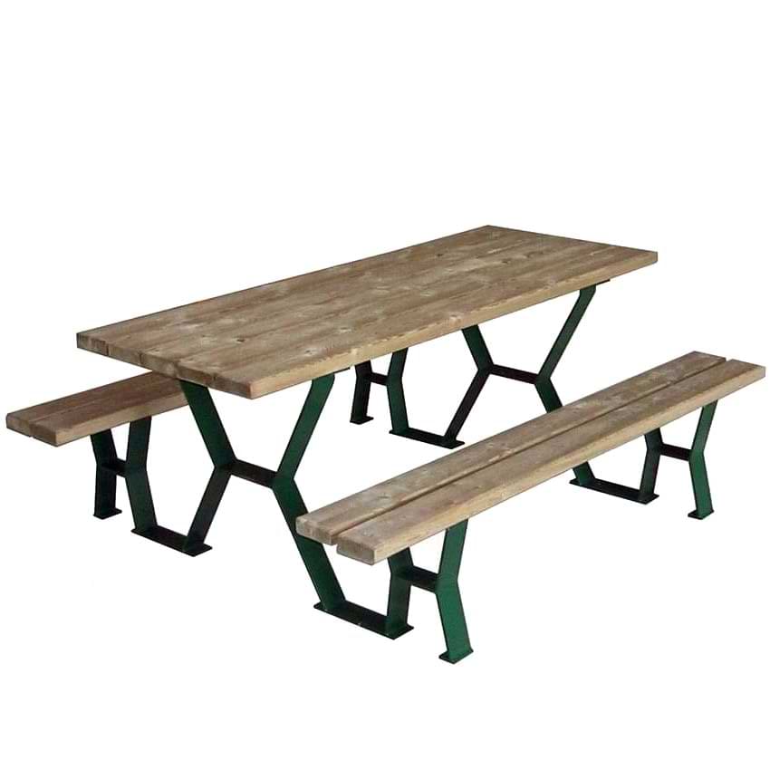 Table pique-nique Vaucluse - L. 1800 mm - Sans dossiers