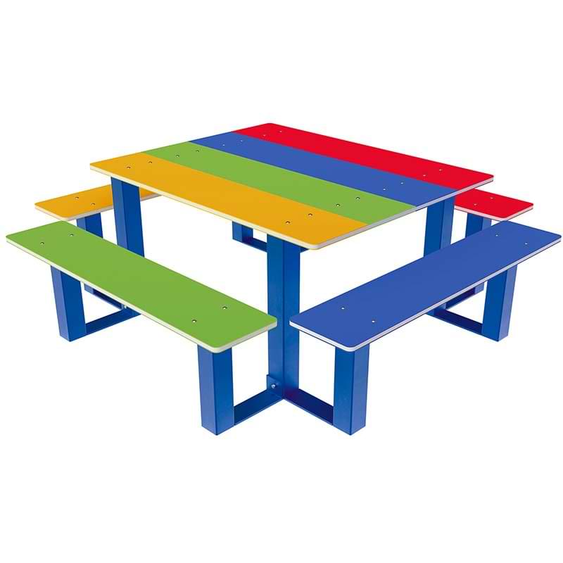 Table banc enfant School PEHD - Assise H. 419 mm