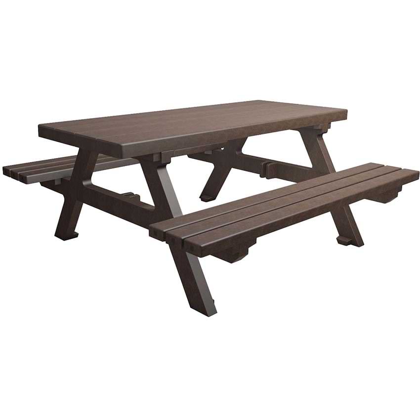 Table pique-nique matière recyclée Erquy - 200 cm