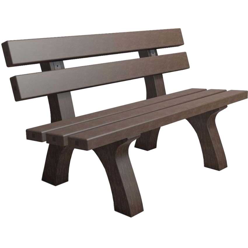 Banc recyclé Crozon L. 200 cm - Marron