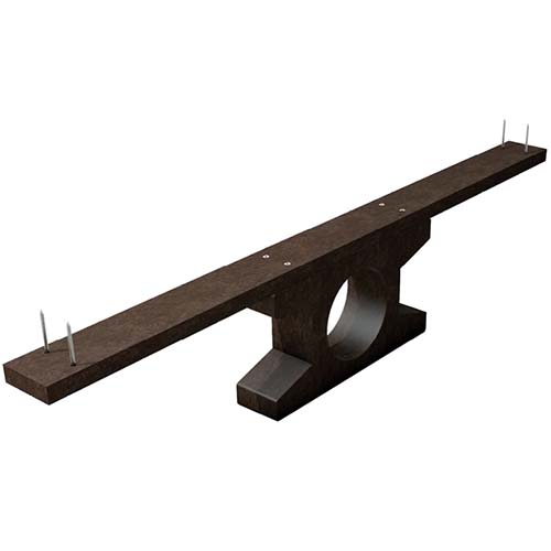 Kit d'ancrage à bétonner en matière recyclée (2 par table)