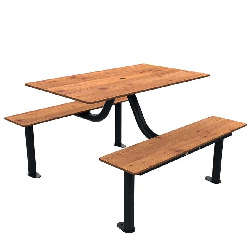 Table pique-nique rectangulaire Mika - 4 places - Pin Tyrol