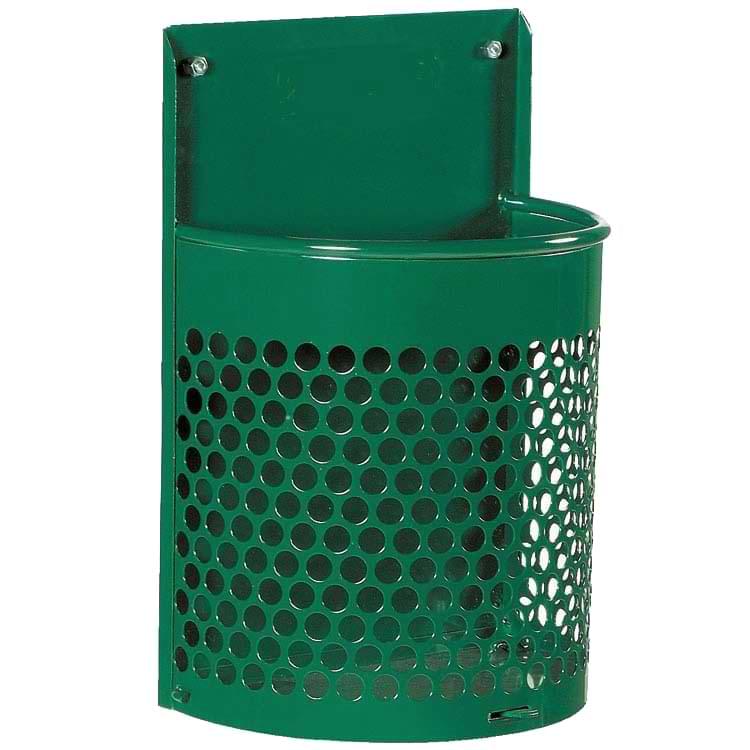 Corbeille murale Nîmes 30L - Vert RAL 6005