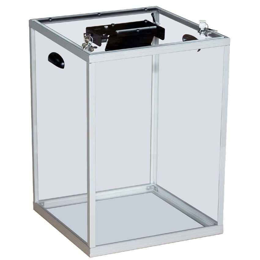 Urne de vote transparente 1200 à 1600 bulletins 