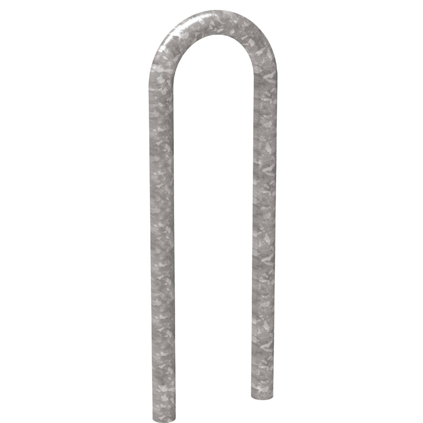 Arceau appui-cycle trombone D. 50 mm - Galvanisé - A sceller
