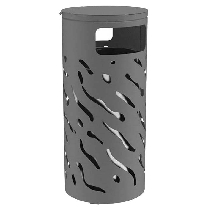 Corbeille Venise réhaussée avec couvercle fermé 80L