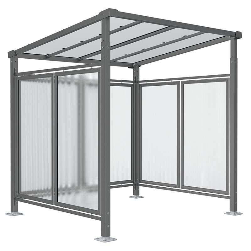 Abri vélos Milan avec bardages - L. 2520 mm