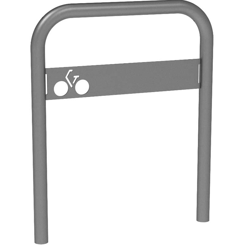 Arceau appui-cycle avec signalétique - A sceller - Peint au RAL