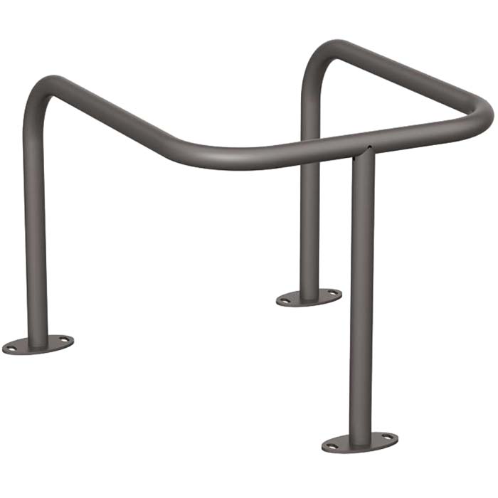 Etrier de protection D. 35 mm sur platines - Peinture RAL