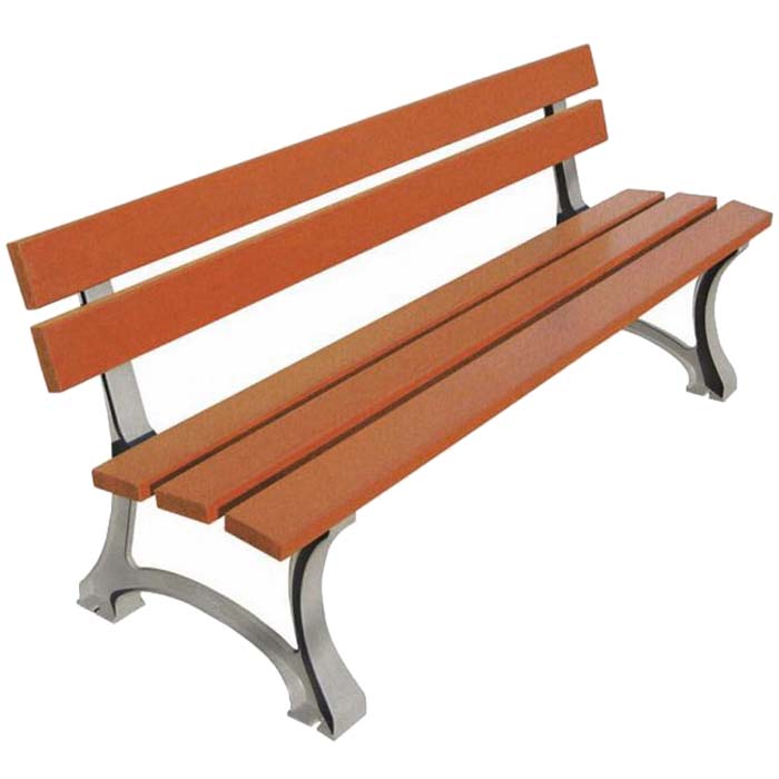 Banc public Mora L. 1800 mm - Lames bois exotique