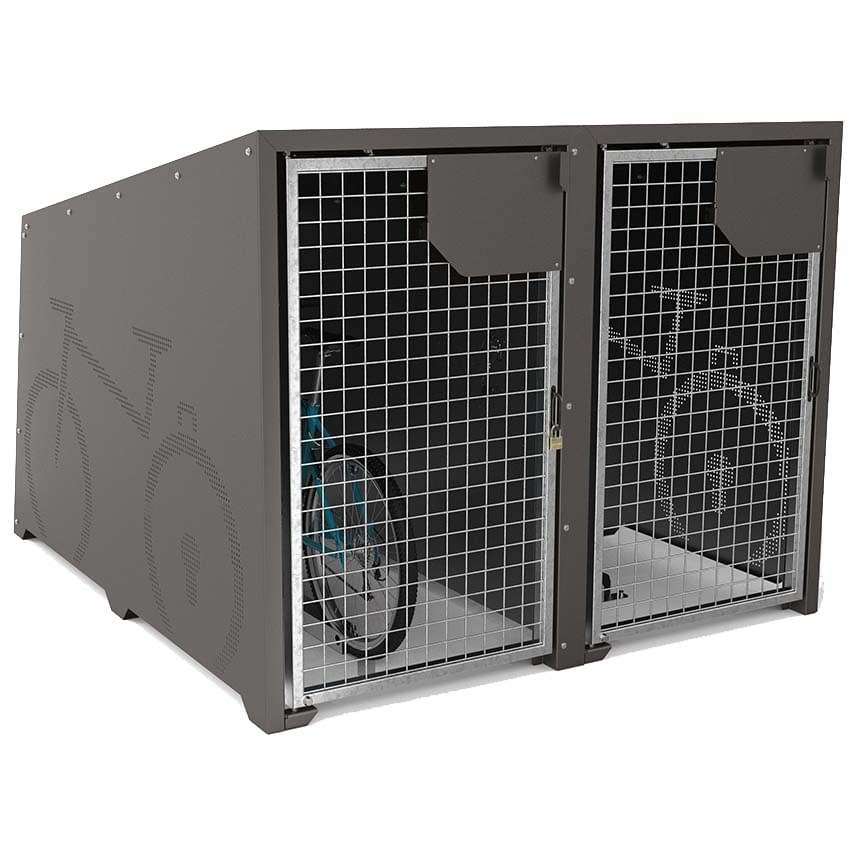 Box à vélos sécurisé - Porte grille galvanisée - Elément initial