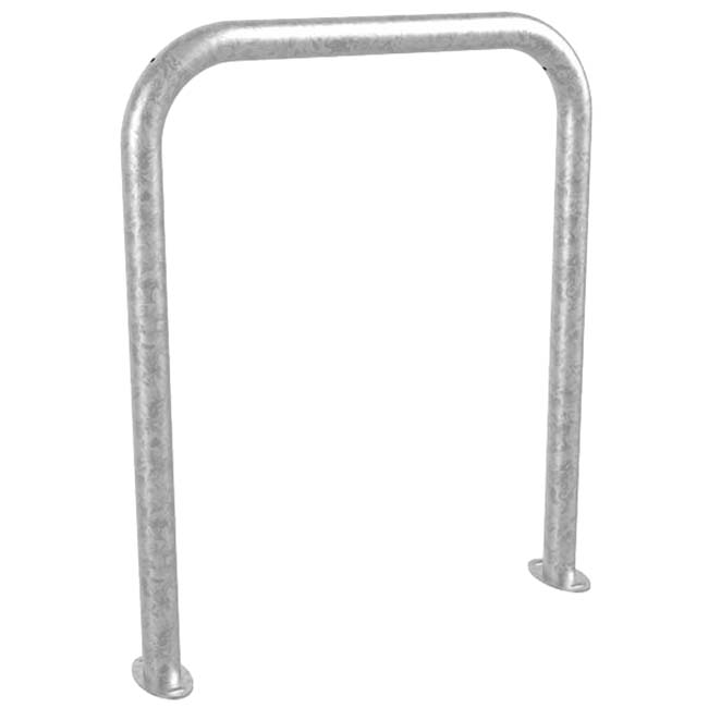 Arceau appui-cycle simple - Sur platines - Galvanisé