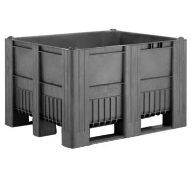 Caisse palette monobloc 610 litres - Gris clair