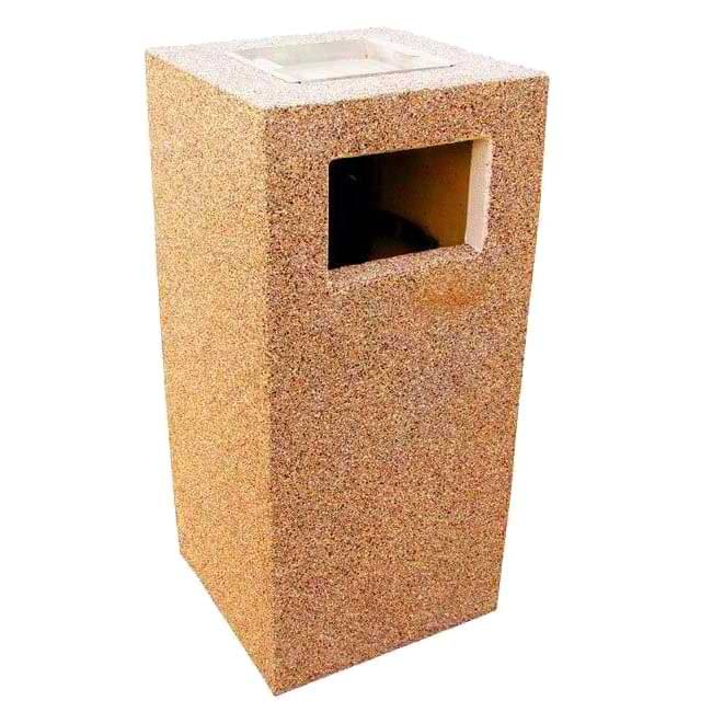 Corbeille béton Cariate - Finition "Gravillons"