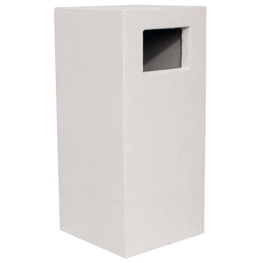 Corbeille béton Cariate - Finition "Crépi sable"