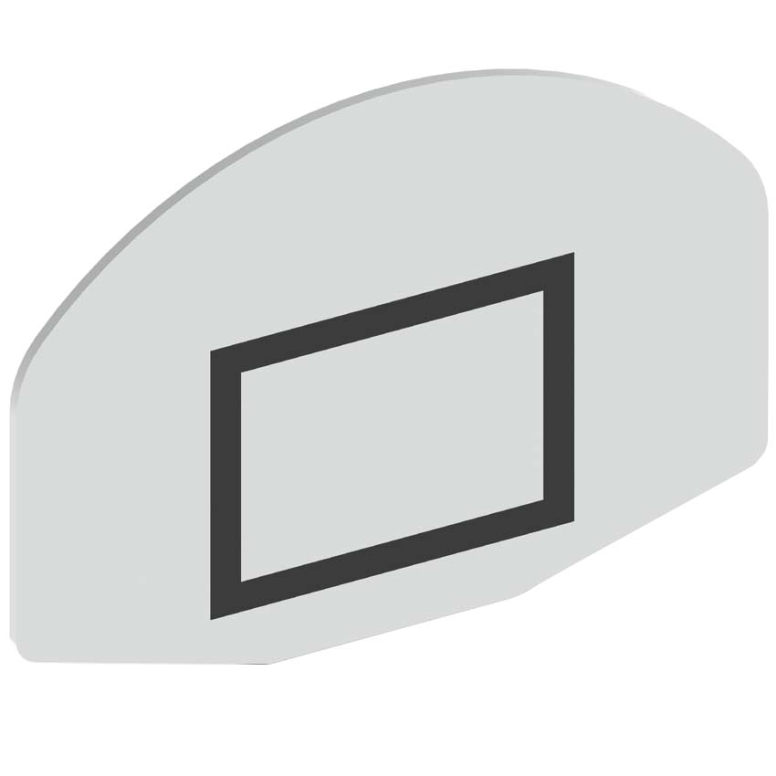 Panneau de basket FDV demi-lune - 112 X 78 cm