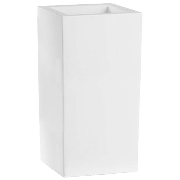 Jardinière Graminée haute - H. 800 X L. 400 X P. 400 mm - Blanc